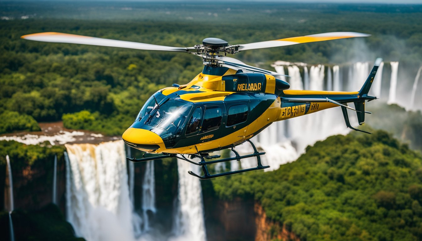 passeio de helicóptero em Foz do Iguaçu